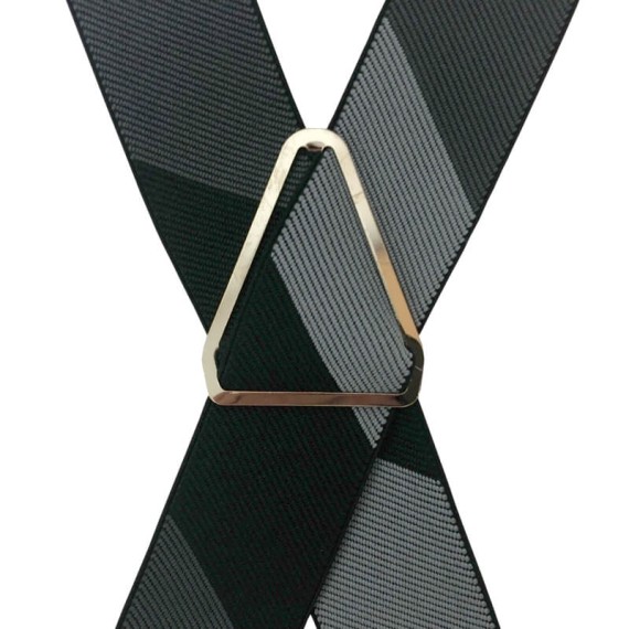 Suspensórios Adulto Joseph Louis Riscas Diagonais Preto | Ref. 67.3420P