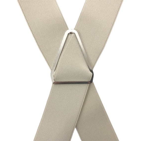 Suspensórios Adulto Lisos Joseph Louis Bege Claro | Ref. 67.3130BC