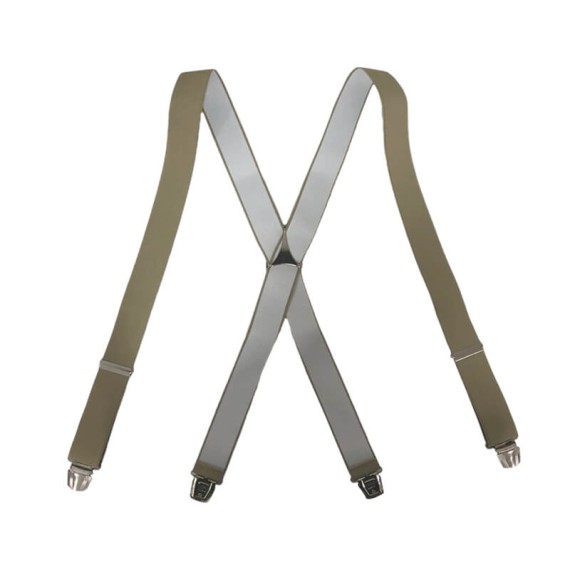 Suspensórios Adulto Lisos Joseph Louis Bege Escuro | Ref. 67.3130BE