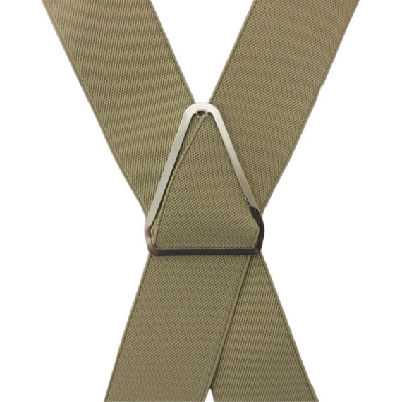 Suspensórios Adulto Lisos Joseph Louis Bege Escuro | Ref. 67.3130BE