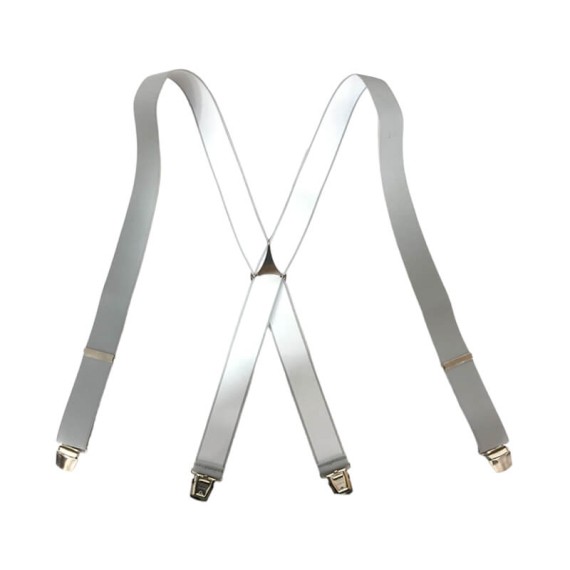 Suspensórios Adulto Lisos Joseph Louis Cinza Claro | Ref. 67.3130CC