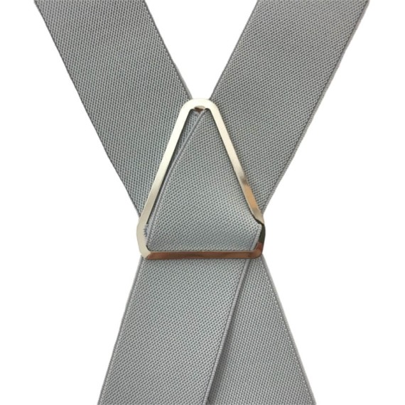 Suspensórios Adulto Lisos Joseph Louis Cinza Claro | Ref. 67.3130CC