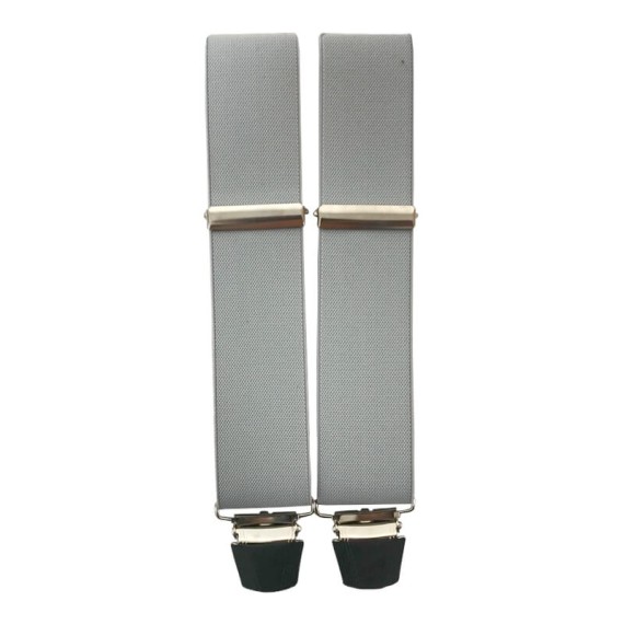Suspensórios Adulto Lisos Joseph Louis Cinza Claro | Ref. 67.3130CC