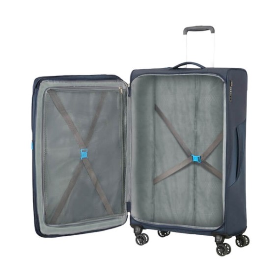 American Tourister Mala/Trolley Viagem Grande 79cm  4 Rodas Spinner Expansível SUMMERFUNK Azul Marinho | Ref. 9278G00541