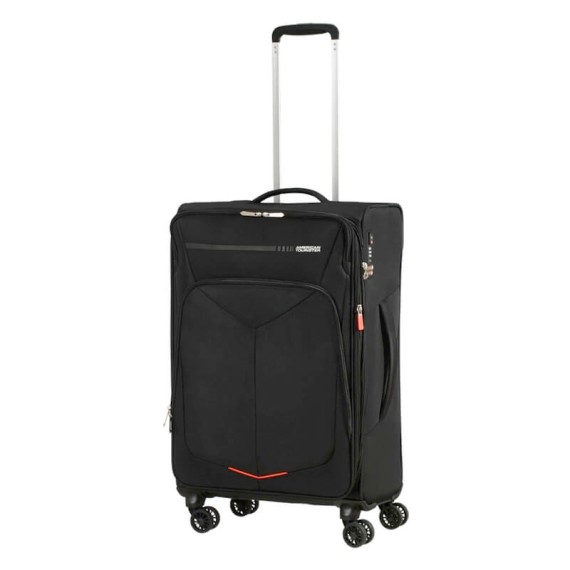 American Tourister Mala de Viagem / Trolley Médio 67cm 4 Rodas Exp SUMMERFUNK Preta | Ref. 9278G00409