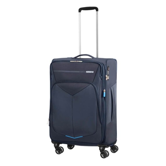 American Tourister Mala/Trolley Médio 67cm 4 Rodas Spinner Exp. SUMMERFUNK Azul Marinho | Ref. 9278G00441