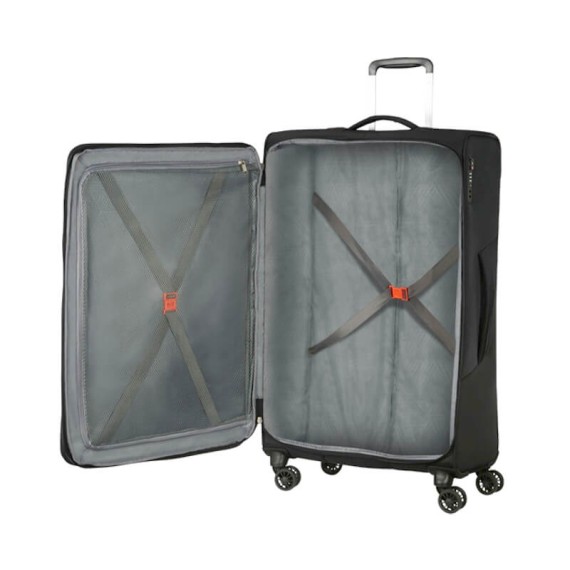 American Tourister Mala/Trolley de Viagem Grande 79cm 4 Rodas Spinner Expansível SUMMERFUNK Preto | Ref. 9278G00509