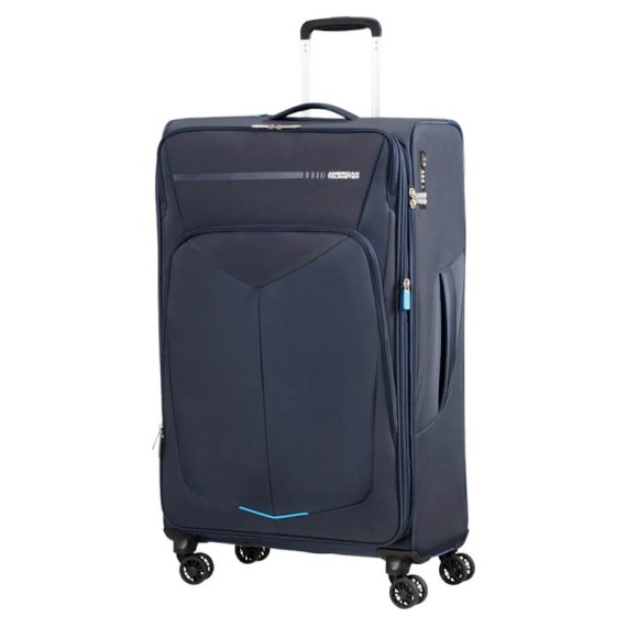 American Tourister Mala/Trolley Viagem Grande 79cm  4 Rodas Spinner Expansível SUMMERFUNK Azul Marinho | Ref. 9278G00541