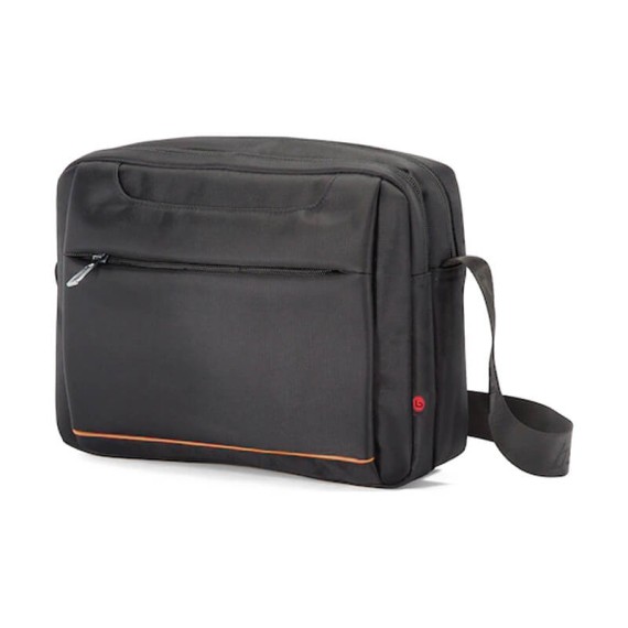 Benzi Bolsa de Tiracolo Horizontal Preta c/ Laranja | Ref. 288.BZ5278L