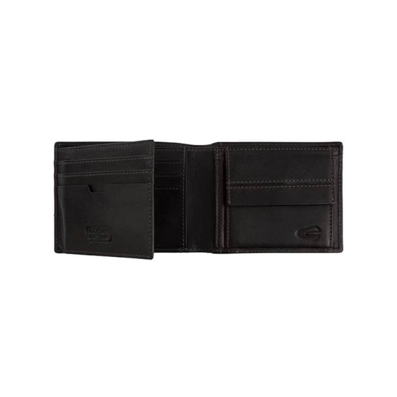 Camel Active Carteira Porta-Notas Média com Porta-Moedas TOKYO Preta | Ref. 9127070360