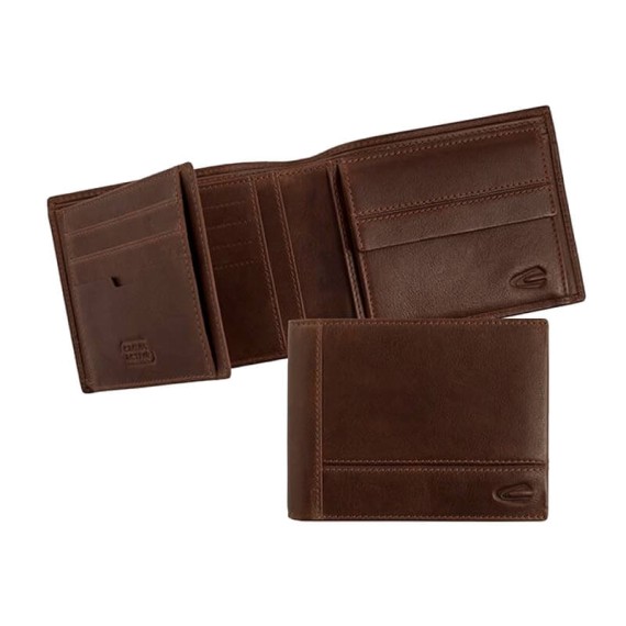 Camel Active Carteira Tradicional c/ Porta-Moedas TOKYO Castanha | Ref. 9127070429