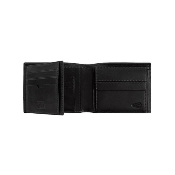 Camel Active Carteira Tradicional c/ Porta-Moedas TOKYO Preta | Ref. 9127070460 Camel Active Carteira Tradicional c/ Porta-Moedas TOKYO Preta | Ref. 9127070460