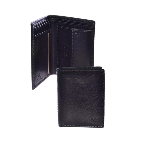 Camel Active Carteira Vertical com Porta-Moedas COLUMBIA Preta | Ref. 913021471660