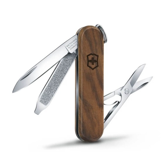 Canivete 58mm VICTORINOX Classic SD Wood Castanho | Ref. 320.06221.63 Canivete 58mm VICTORINOX Classic SD Wood Castanho | Ref. 320.06221.63