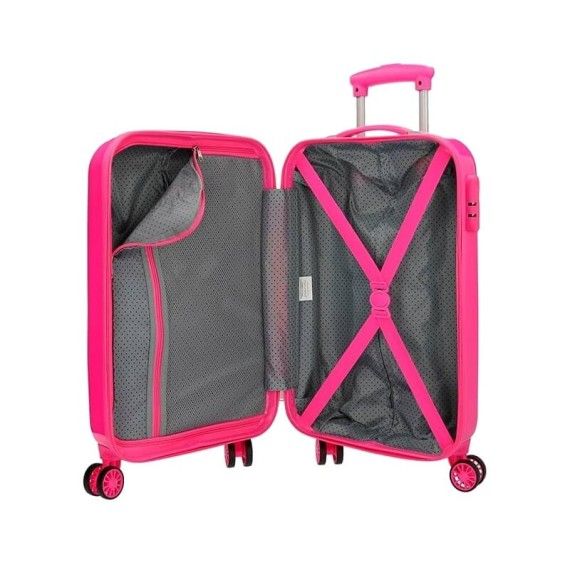 Mala de Cabine / Trolley 55cm 4 Rodas MINNIE STICKERS Rosa | Ref. 186.23314E1 Mala de Cabine / Trolley 55cm 4 Rodas MINNIE STICKERS Rosa | Ref. 186.23314E1