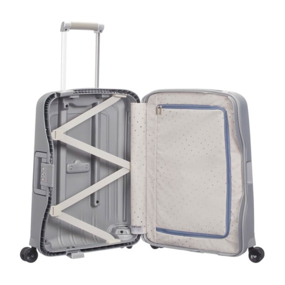 Samsonite Mala/Trolley de Cabine 55cm 4 Rodas Spinner S´CURE Prata | Ref. 9210U00325 Samsonite Mala/Trolley de Cabine 55cm 4 Rodas Spinner S´CURE Prata | Ref. 9210U00325