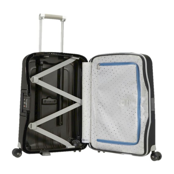 Samsonite Mala/Trolley de Cabine 55cm 4 Rodas Spinner S´CURE Preto | Ref. 9210U00309