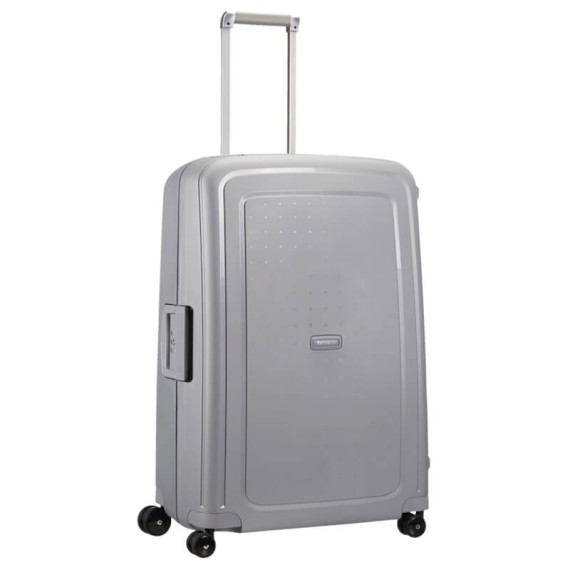 Samsonite Mala/Trolley de Viagem Grande 75cm 4 Rodas Spinner S´CURE Prata | Ref. 9210U00225