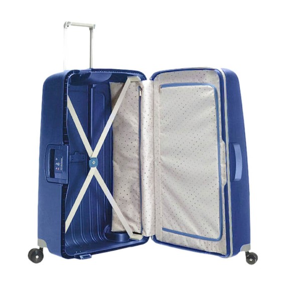 Samsonite Mala/Trolley de Viagem Médio 69cm 4 Rodas Spinner S'CURE Dark Blue | Ref. 9210U00101