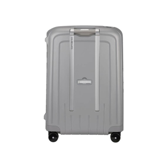 Samsonite Mala/Trolley de Viagem Médio 69cm 4 Rodas Spinner S´CURE Prata | Ref. 9210U00125