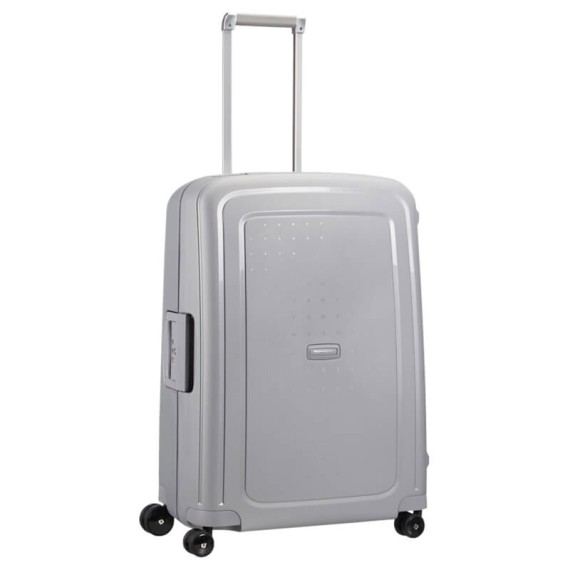 Samsonite Mala/Trolley de Viagem Médio 69cm 4 Rodas Spinner S´CURE Prata | Ref. 9210U00125
