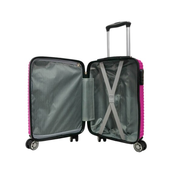 Mala de Cabine / Trolley 45cm 4R. Amovíveis Easyjet 16 Rosa | Ref. 337.16R