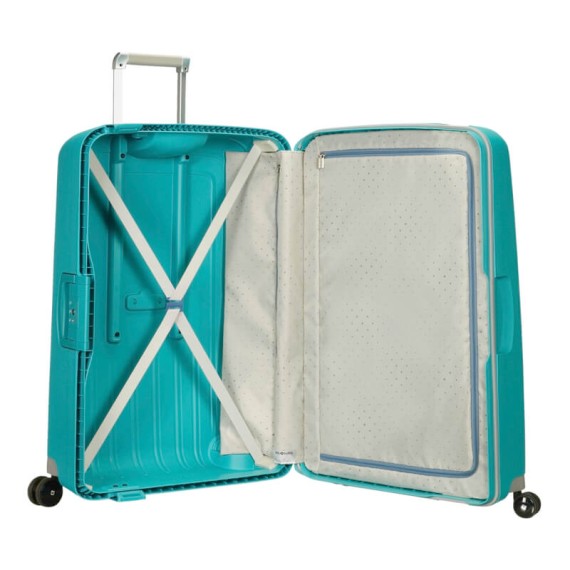 Samsonite Mala/Trolley de Viagem Gigante 81cm 4 Rodas Spinner S'CURE Aqua Blue | Ref. 9210U00411 Samsonite Mala/Trolley de Viagem Gigante 81cm 4 Rodas Spinner S'CURE Aqua Blue | Ref. 9210U00411