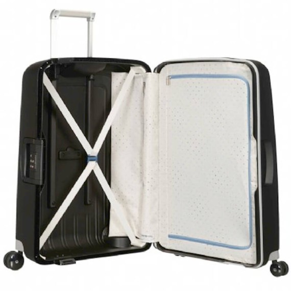 Samsonite Mala/Trolley de Viagem Gigante 81cm 4 Rodas Spinner S´CURE Preto | Ref. 9210U00409