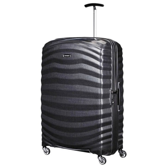 Samsonite Mala/Trolley de Viagem Gigante 81cm 4 Rodas Spinner LITE-SHOCK Preta | Ref. 9298V00409