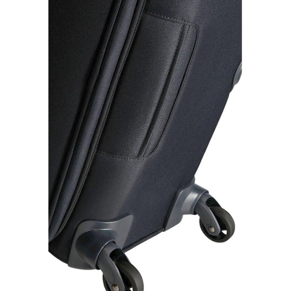 SAMSONITE Mala de Viagem / Trolley Médio 66cm 4 Rodas Exp. Base Boost Preta | Ref. 9238N00409