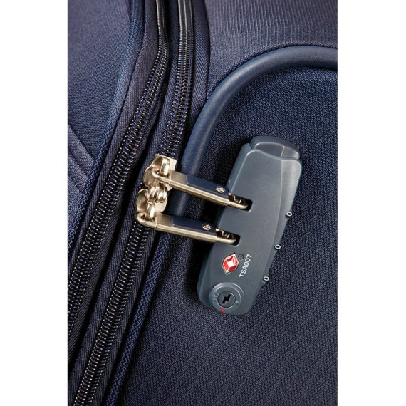 SAMSONITE Mala de Viagem / Trolley Grande 78cm 4 Rodas Exp. Base Boost Azul Marinho | Ref. 9238N00541