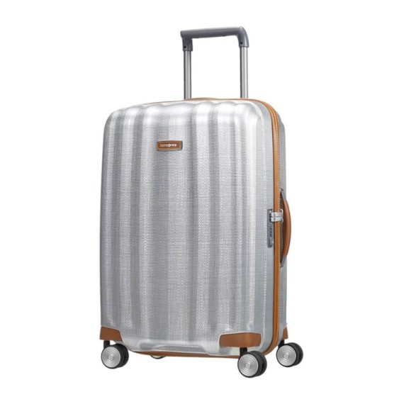 Samsonite Mala/Trolley de Viagem Médio 68cm 4 Rodas Spinner LITE-CUBE DLX Aluminium | Ref. 9282V00308