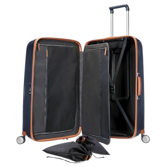 Samsonite Mala/Trolley de Viagem Grande 76cm 4 Rodas Spinner LITE-CUBE DLX Midnight Blue | Ref. 9282V00401