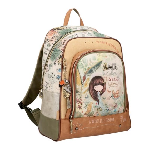 Anekke Mochila Escolar AMAZONIA Bege | Ref. 280.36705-603