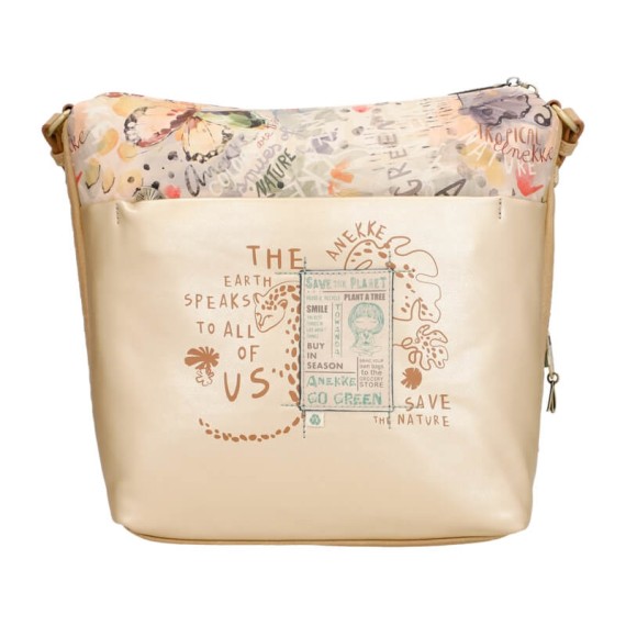 Anekke Bolsa Tiracolo Grande Nature Edition AMAZONIA PACHAMAMA Dourada | Ref. 280.36783-248