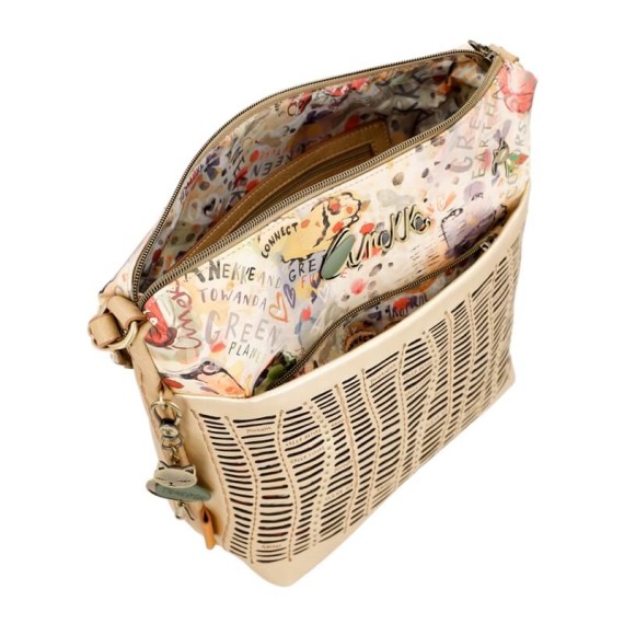 Anekke Bolsa Tiracolo Grande Nature Edition AMAZONIA PACHAMAMA Dourada | Ref. 280.36783-248