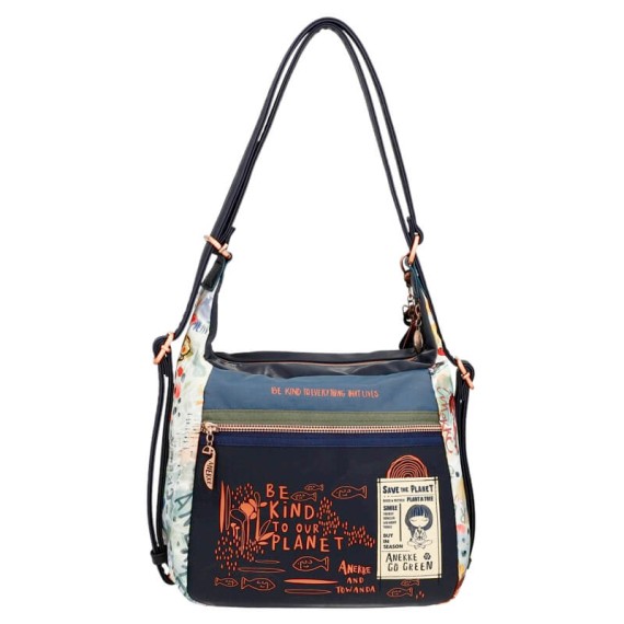 Anekke Mala/Mochila de Senhora Nature Edition AMAZONIA PACHAMAMA Azul | Ref. 280.36765-226