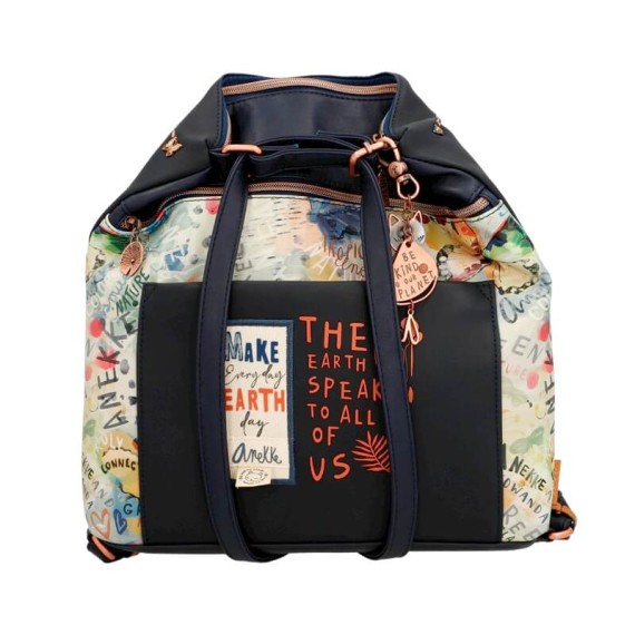 Anekke Saco/Mochila de Senhora Nature Edition AMAZONIA PACHAMAMA Azul | Ref. 280.36775-063