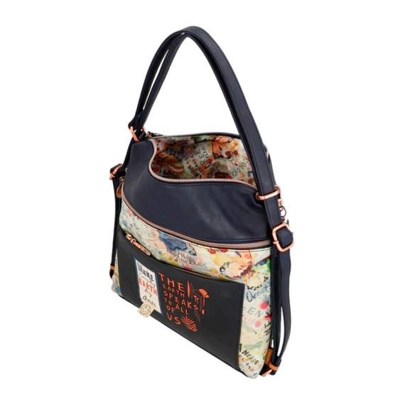 Anekke Saco/Mochila de Senhora Nature Edition AMAZONIA PACHAMAMA Azul | Ref. 280.36775-063