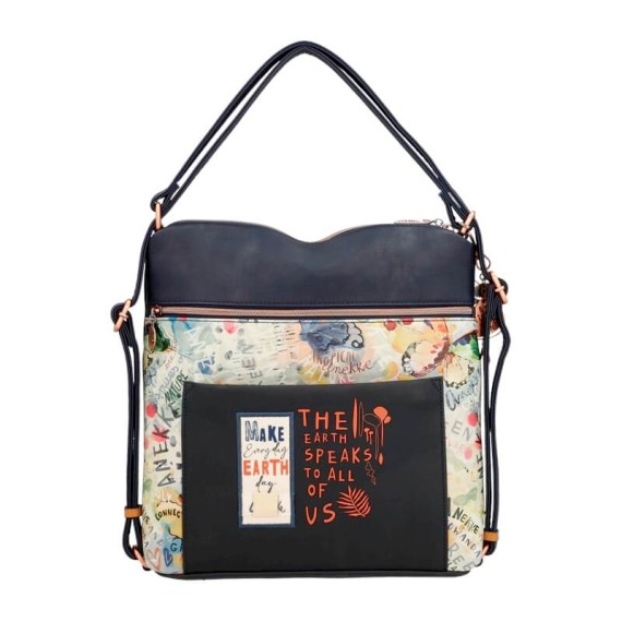 Anekke Saco/Mochila de Senhora Nature Edition AMAZONIA PACHAMAMA Azul | Ref. 280.36775-063