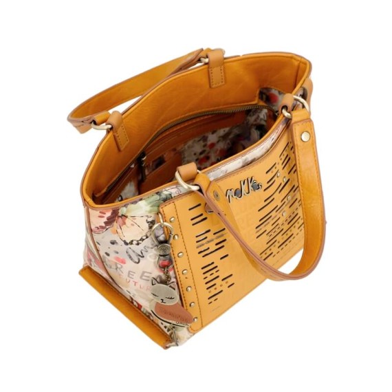 Anekke Mala de Duas Alças Nature Edition AMAZONIA PACHAMAMA Ocre | Ref. 280.36791-215