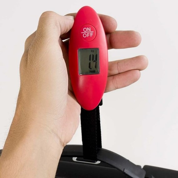 Balança Digital JOHN TRAVEL Vermelha | Ref. 225.004040