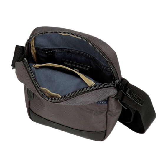 Bolsa de Tiracolo c/ Bolso Frontal Pepe Jeans IRON Cinza | Ref. 186.7655231