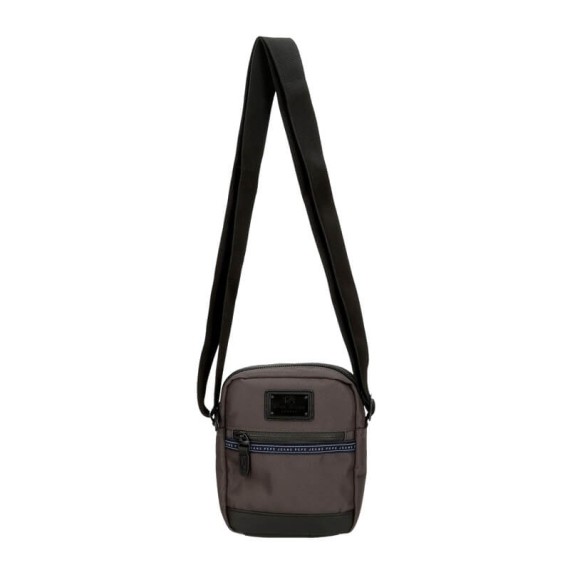 Bolsa de Tiracolo c/ Bolso Frontal Pepe Jeans IRON Cinza | Ref. 186.7655231