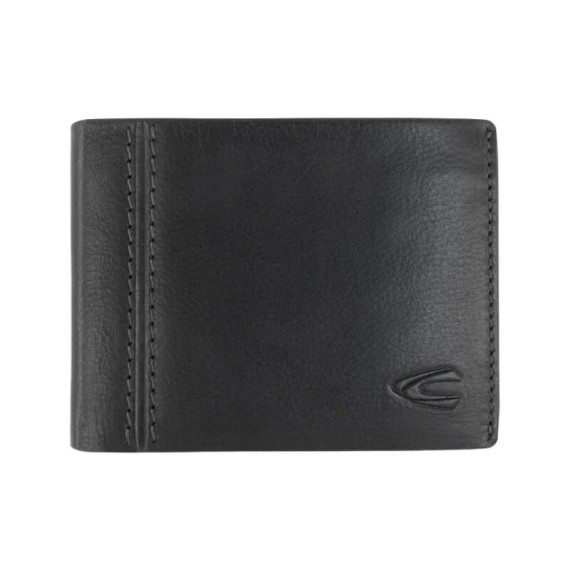 Camel Active Carteira Horizontal c/ Porta-Moedas BILBAO Preta | Ref. 9136470360