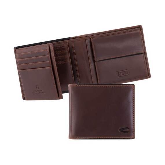 Camel Active Carteira Tradicional c/ Porta-Moedas CRUISE Castanha | Ref. 9136570229