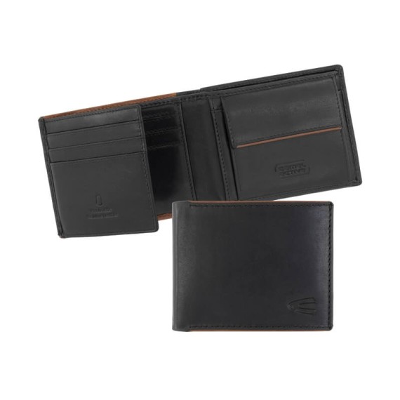 Camel Active Carteira Tradicional com Porta-Moedas CRUISE Preta | Ref. 9136570360
