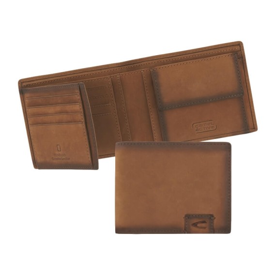 Camel Active Carteira Tradicional c/ Porta-Moedas DALLAS Conhaque | Ref. 9136670222
