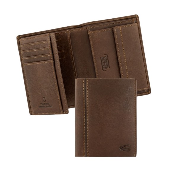 Camel Active Carteira Vertical c/ Porta-Moedas BILBAO Conhaque | Ref. 9136470522
