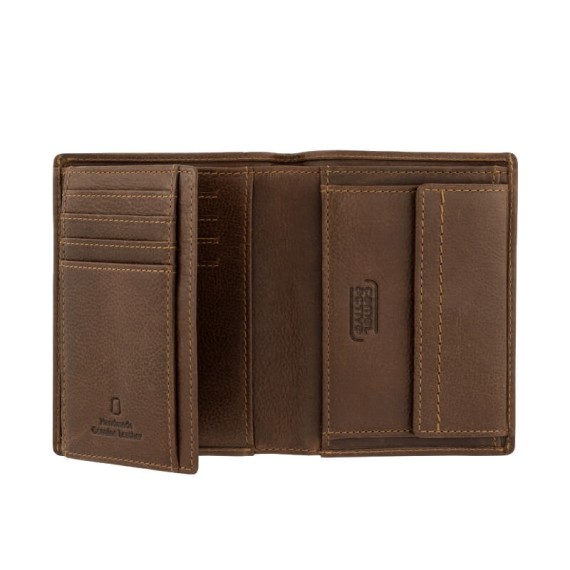 Camel Active Carteira Vertical c/ Porta-Moedas BILBAO Conhaque | Ref. 9136470522
